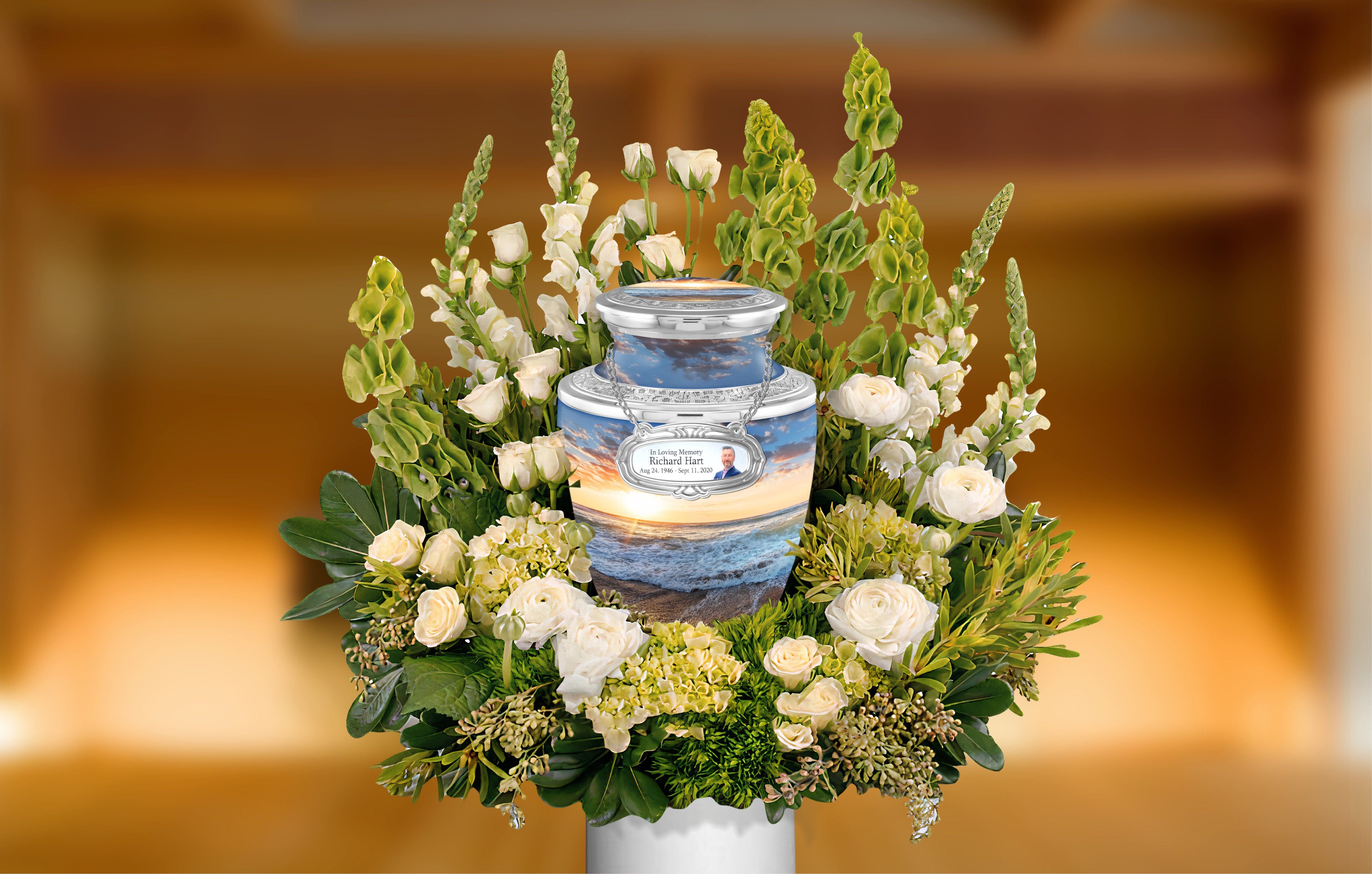 Seashore Sunset Beach Theme Cremation Urn